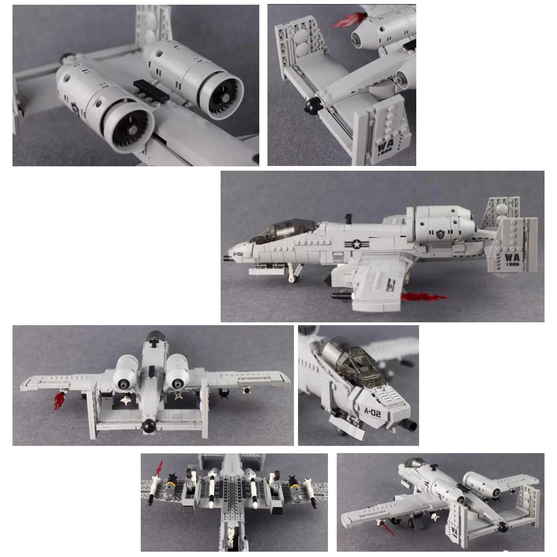 Set US Military A-10 Thunderbolt II - Build my life 