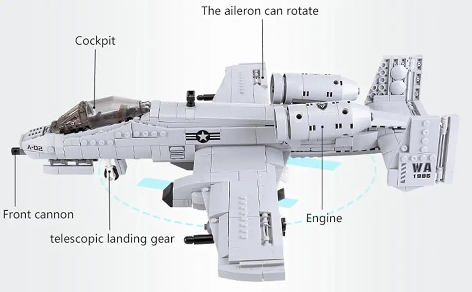 Set US Military A-10 Thunderbolt II - Build my life 