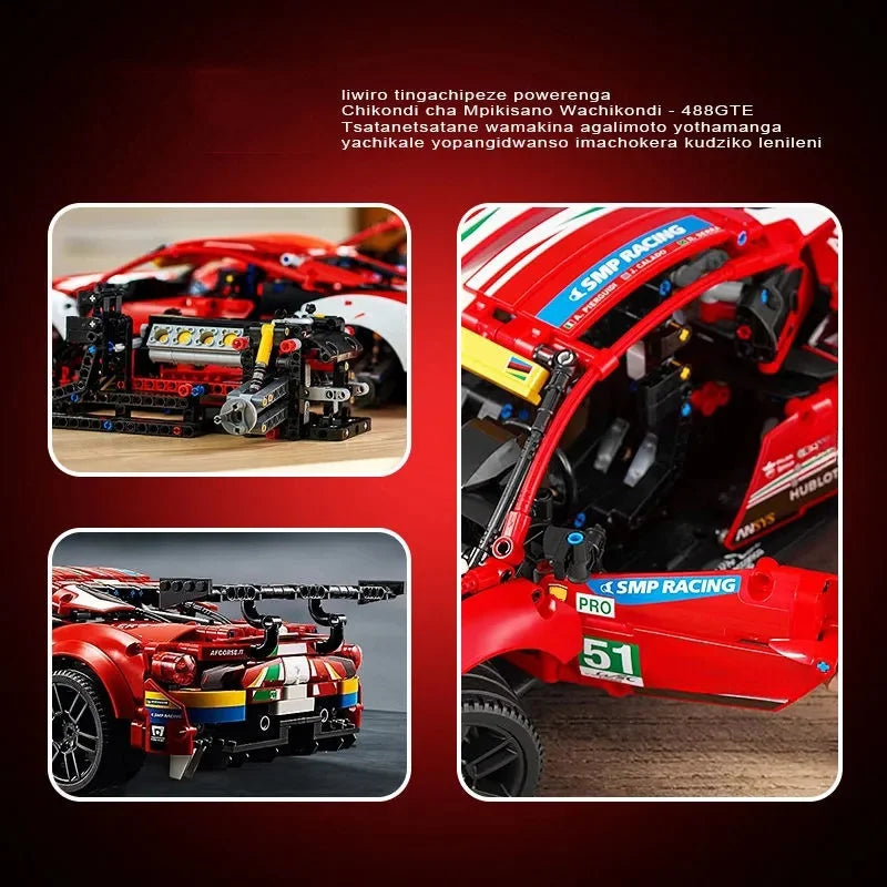 Set Ferrari 488 GTE AF - Build my life 