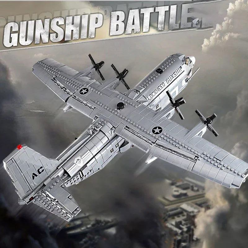 Set Air Gunship Fighter Military Battlefield - Build my life 